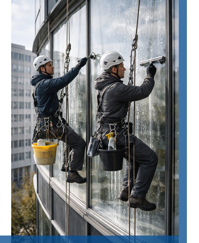 Мойка панорамных окон в Краснокаменске от 358 р. заказать у ВЫСОТНИК-Ксн