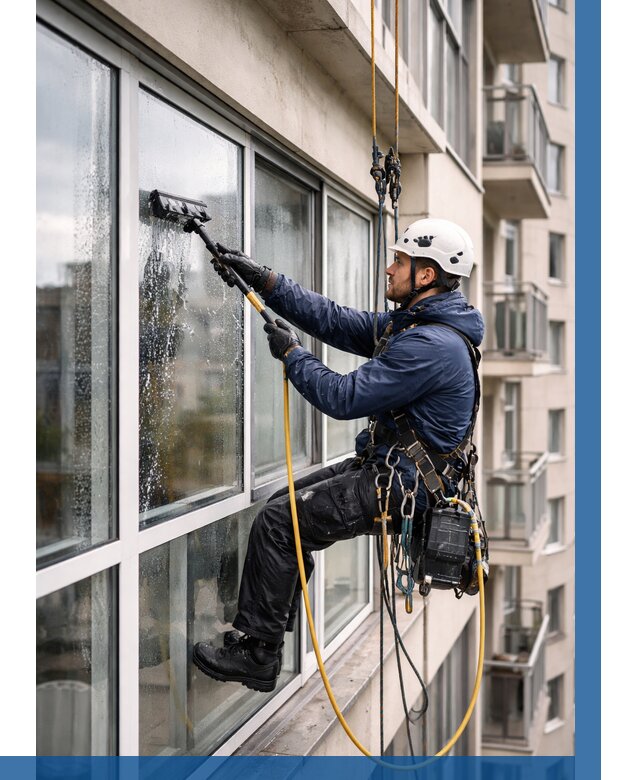 Мойка балконного остекления в Краснокаменске от 3577 р. | ВЫСОТНИК-Ксн