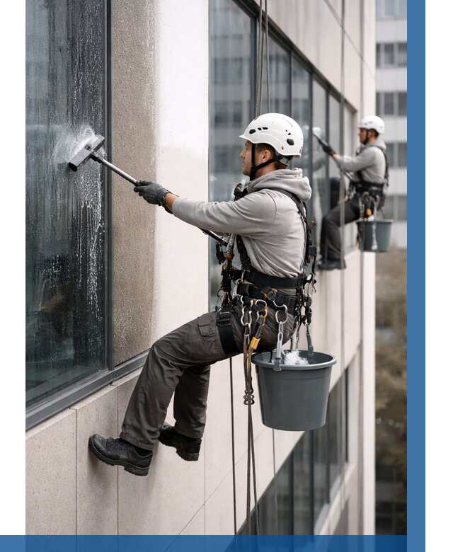 Мойка фасадов зданий в Краснокаменске под ключ от 358 р. | ВЫСОТНИК-Ксн