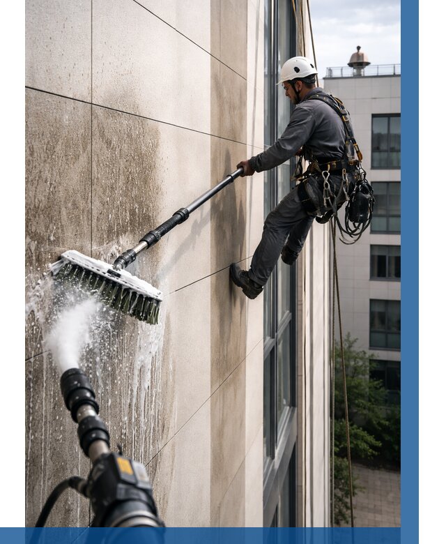 Мойка фасада из керамогранита в Краснокаменске от 307 р. | ВЫСОТНИК-Ксн