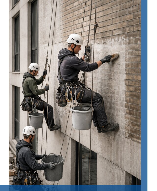 Удаление высолов с фасада в Краснокаменске от 256 р. | ВЫСОТНИК-Ксн