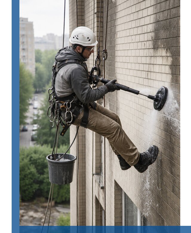 Очистка фасада от копоти в Краснокаменске профессионально и безопасно