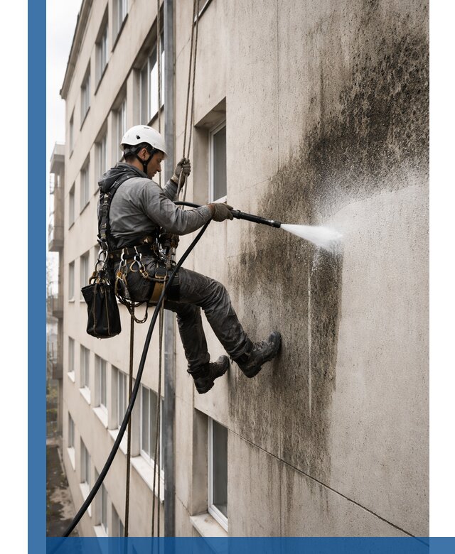 Профессиональная очистка фасадов от плесени в Краснокаменске