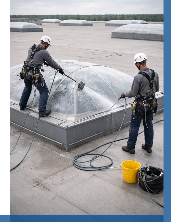 Мойка зенитных фонарей в Краснокаменске, заказать от 4599 р. | ВЫСОТНИК-Ксн