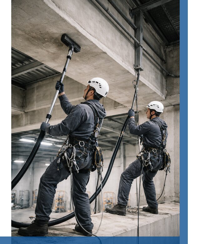 Обеспыливание потолочных конструкций в Краснокаменске от 256 р. |ВЫСОТНИК-Ксн