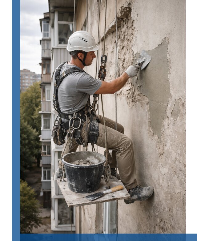 Восстановление фасадной штукатурки в Краснокаменске с гарантией качества