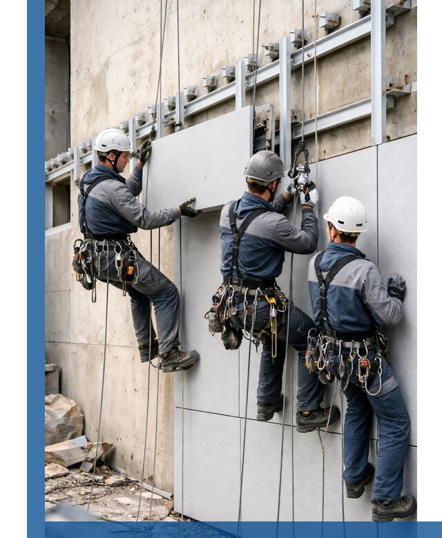 Монтаж вентилируемого фасада в Краснокаменске под ключ с гарантией качества