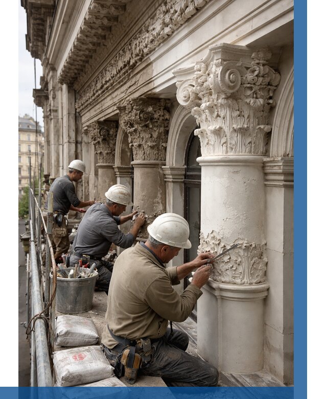 Реставрация фасадной лепнины в Краснокаменске от 2555 р. | ВЫСОТНИК-Ксн