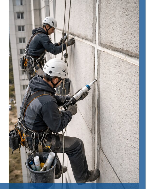 Герметизация межпанельных швов в Краснокаменске от 715 р. | ВЫСОТНИК-Ксн
