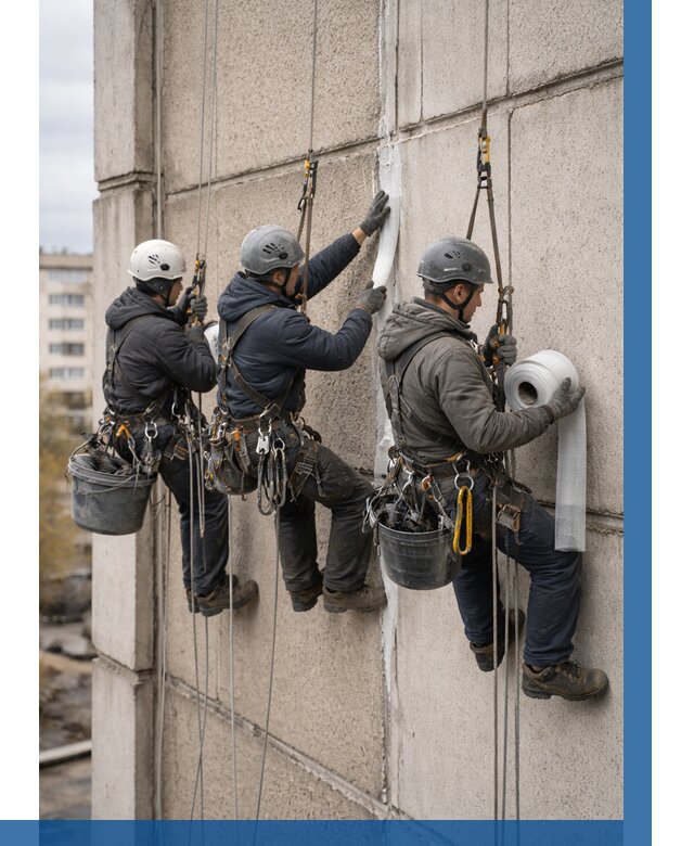 Ремонт межпанельных швов в Краснокаменске от 767 р. | ВЫСОТНИК-Ксн