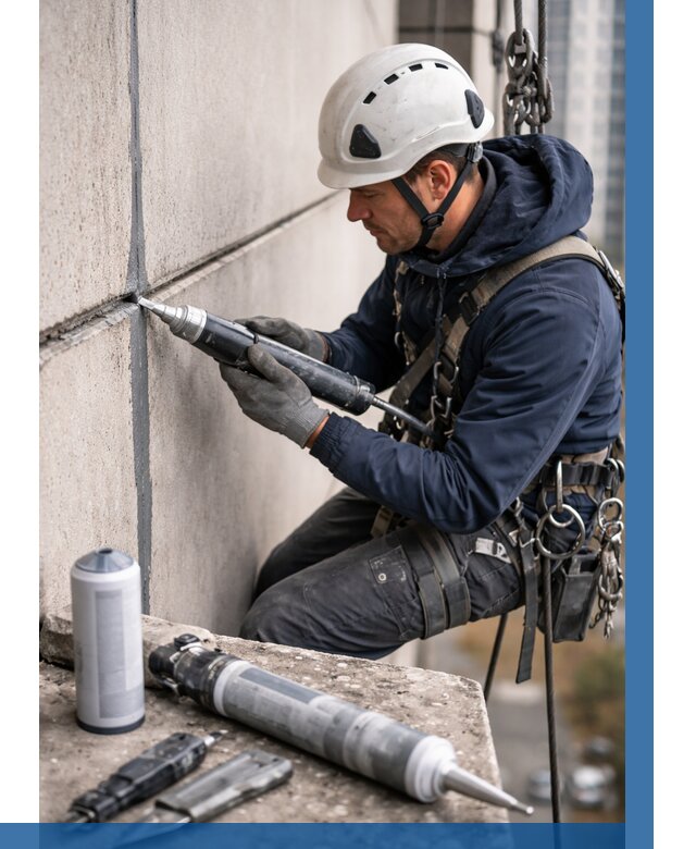 Вторичная герметизация швов в Краснокаменске от 460 р. | ВЫСОТНИК-Ксн