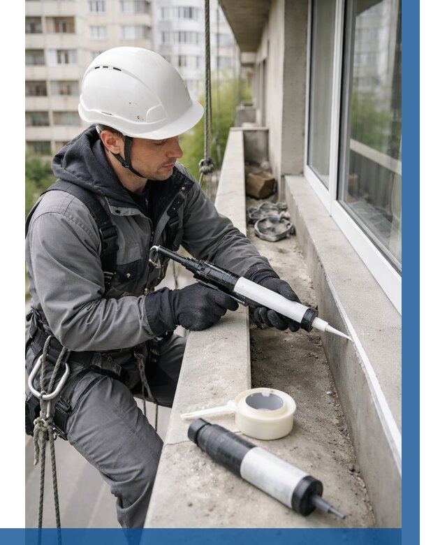 Герметизация швов лоджии в Краснокаменске от 4599 р. | ВЫСОТНИК-Ксн