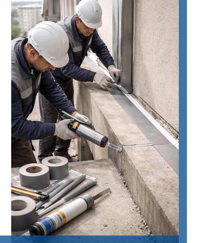 Герметизация примыкания балкона в Краснокаменске от 4599 р. | ВЫСОТНИК-Ксн