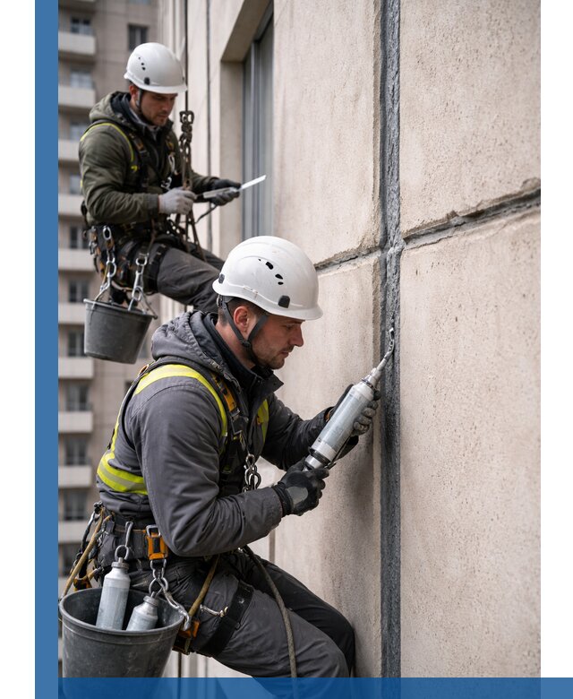 Герметизация деформационных швов фасада в Краснокаменске качественно