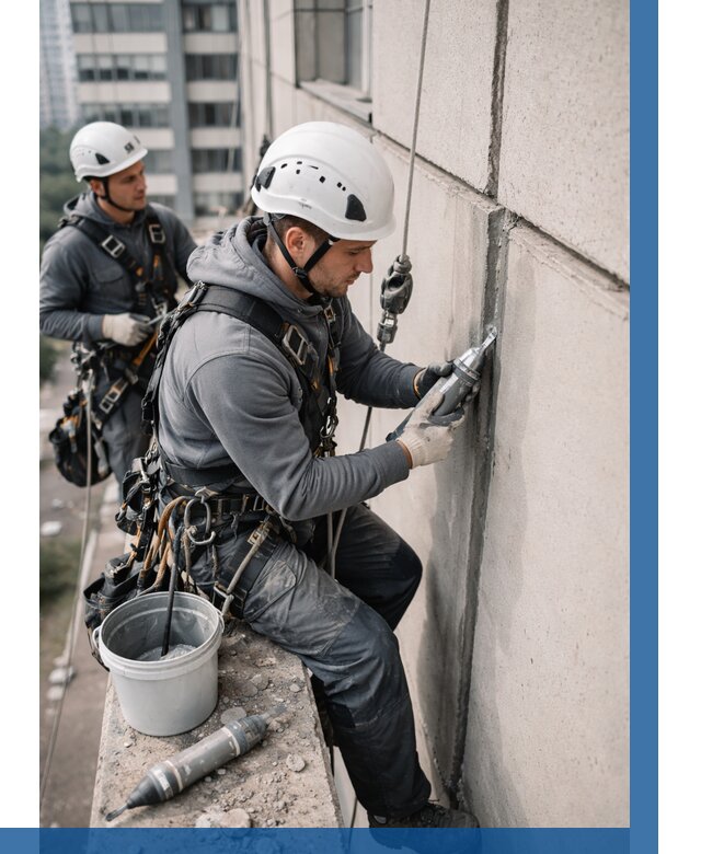 Ремонт деформационных швов здания в Краснокаменске от 1022 р. | ВЫСОТНИК-Ксн