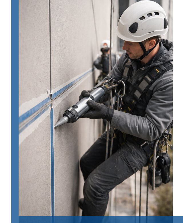 Герметизация стыков фасадных панелей в Краснокаменске качественно и быстро