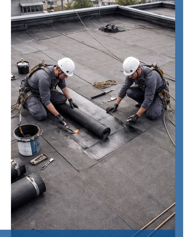 Ремонт мягкой кровли под ключ в Краснокаменске от 715 р. | ВЫСОТНИК-Ксн