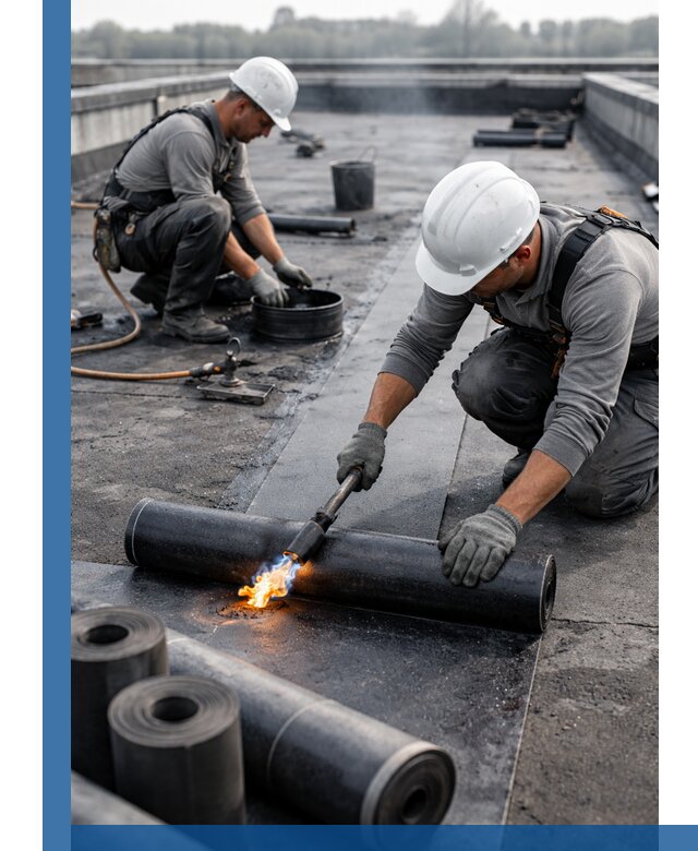 Ремонт рулонной кровли в Краснокаменске герметизация и восстановление