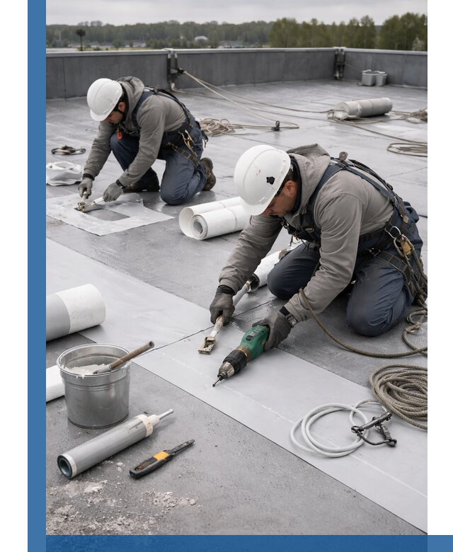 Ремонт мембранной кровли в Краснокаменске качественно и с гарантией