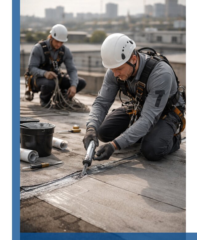 Аварийное и капитальное устранение протечек кровли в Краснокаменске