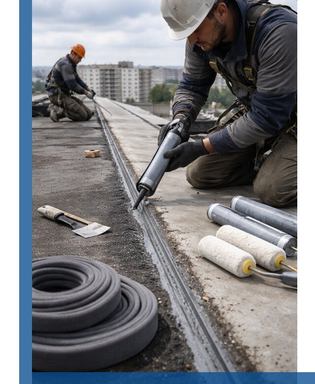 Герметизация швов кровли в Краснокаменске с гарантией герметичности