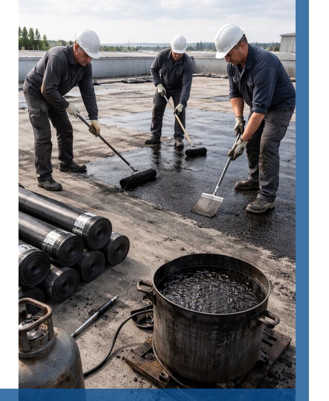 Гидроизоляция кровли мастикой в Краснокаменске от 613 р. | ВЫСОТНИК-Ксн