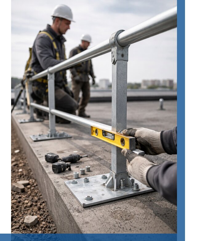 Монтаж кровельного ограждения в Краснокаменске от 1227 р. | ВЫСОТНИК-Ксн