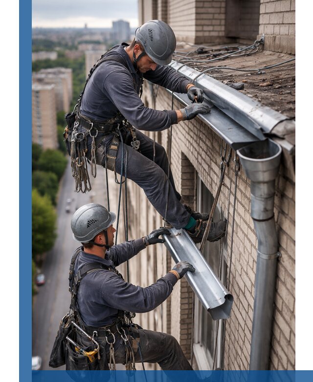 Ремонт водосточных желобов в Краснокаменске, быстро и качественно