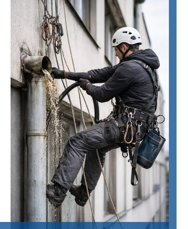 Прочистка водосточных труб в Краснокаменске от 3577 р. | ВЫСОТНИК-Ксн