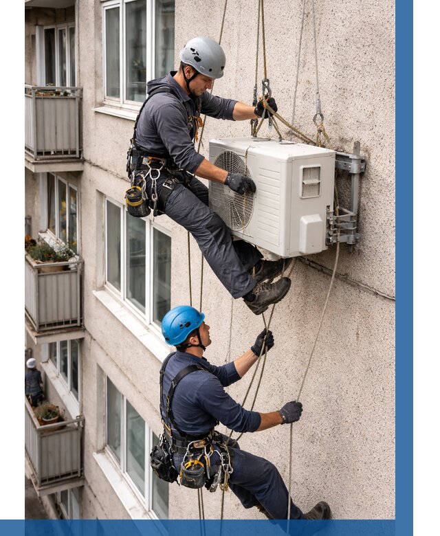 Перенос внешнего блока кондиционера в Краснокаменске от 9199 р.| ВЫСОТНИК-Ксн