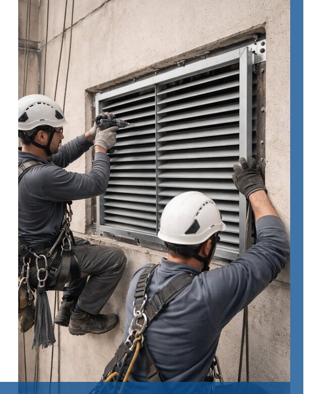 Монтаж вентиляционных решеток в Краснокаменске от 4599 р. | ВЫСОТНИК-Ксн