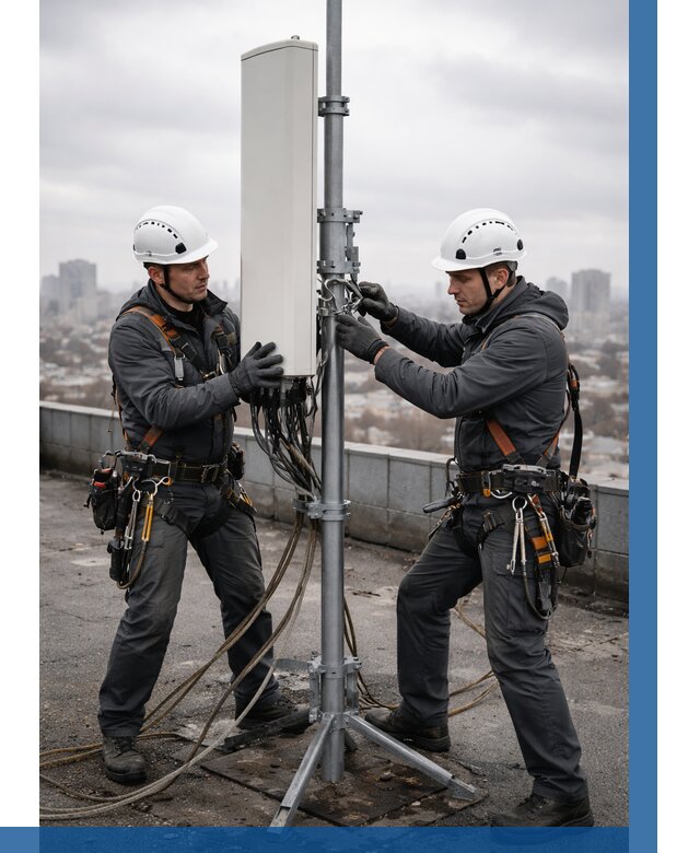 Монтаж антенн связи на крыше в Краснокаменске от 8688 р. | ВЫСОТНИК-Ксн