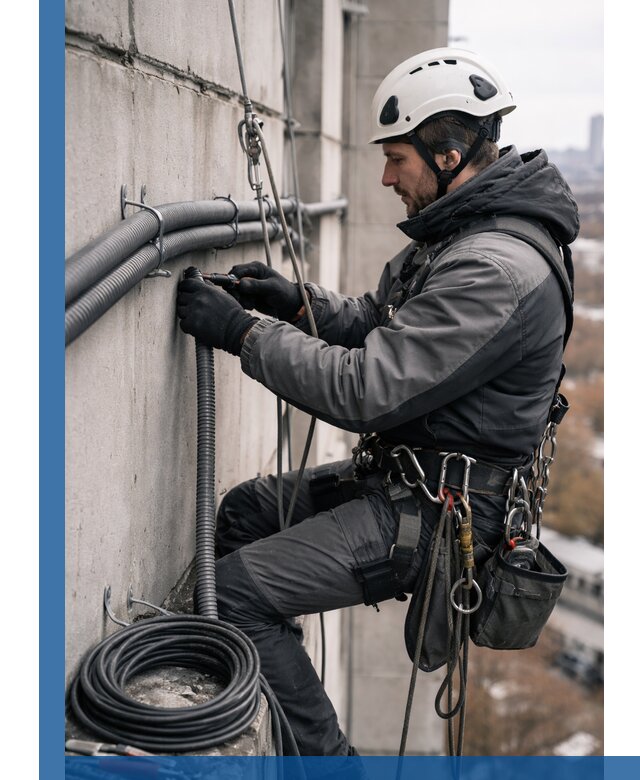 Профессиональный монтаж гофры для кабеля в Краснокаменске с гарантией