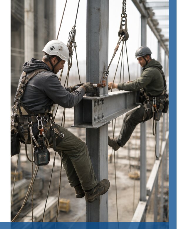 Монтаж металлоконструкций на высоте в Краснокаменске от 3577 р. | ВЫСОТНИК-Ксн