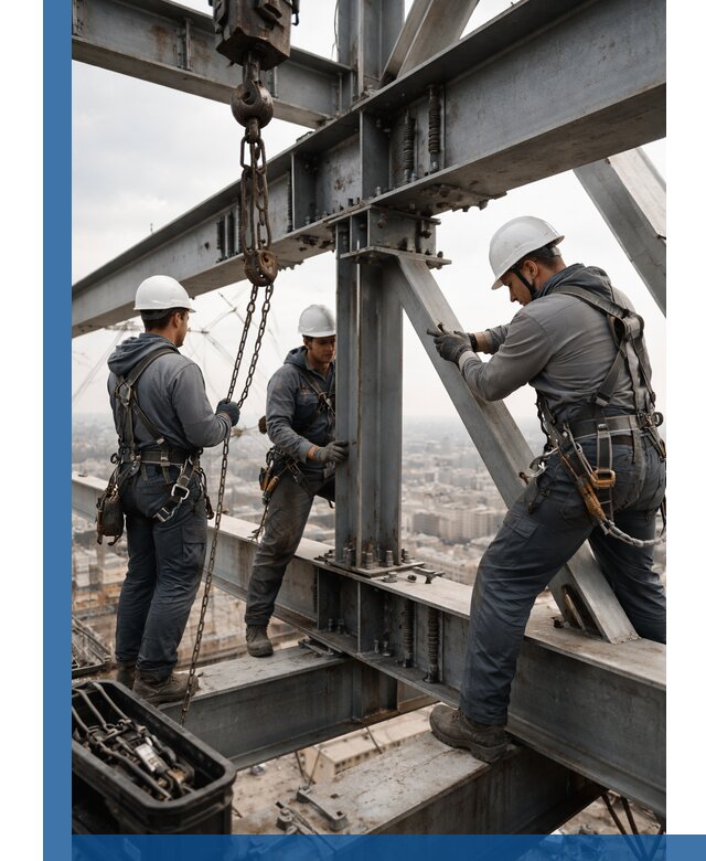 Профессиональный монтаж металлоконструкций на высоте в Краснокаменске