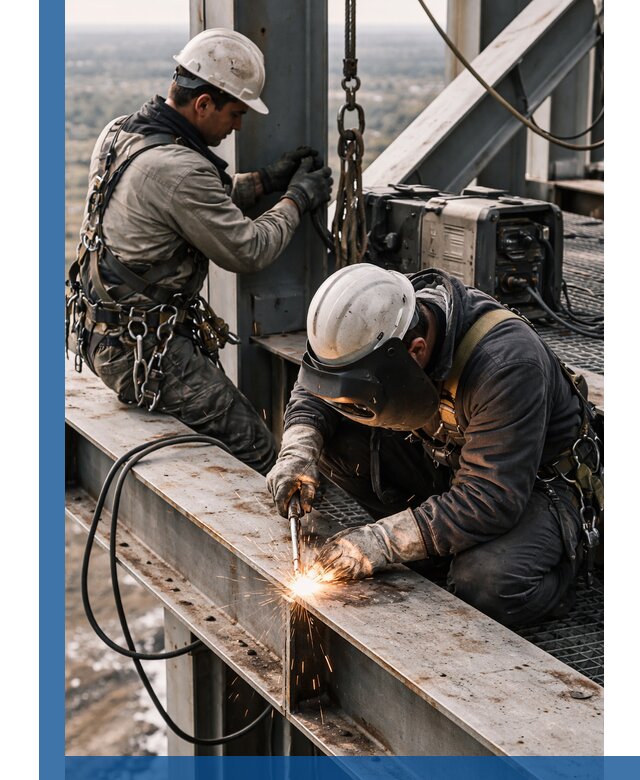 Высотные сварочные работы в Краснокаменске для промышленных объектов