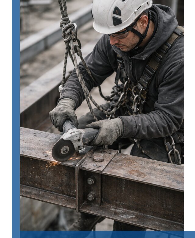 Резка металла на высоте в Краснокаменске для зданий и конструкций