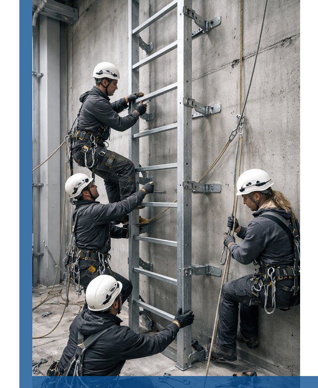 Монтаж металлических лестниц в Краснокаменске под ключ со гарантией