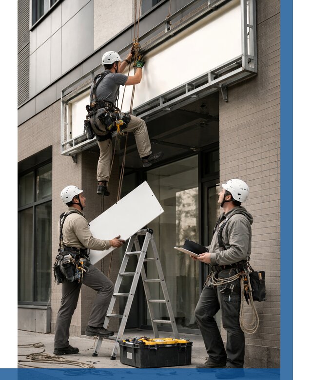 Монтаж светового короба в Краснокаменске от 6644 р. | ВЫСОТНИК-Ксн