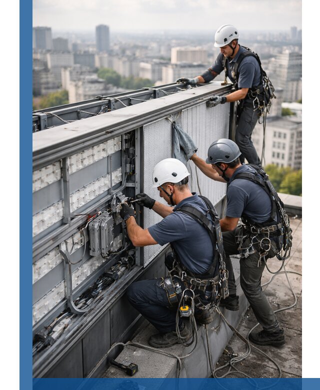 Профессиональное обслуживание крышной рекламы в Краснокаменске под ключ