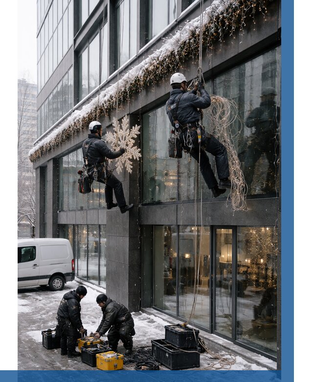 Демонтаж новогоднего оформления в Краснокаменске от 5622 р. | ВЫСОТНИК-Ксн