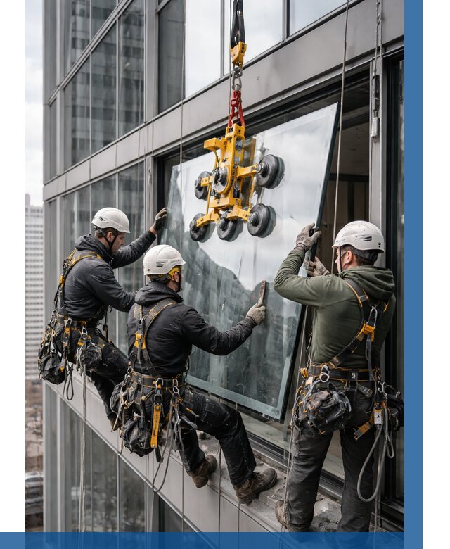 Фасадное остекление зданий под ключ в Краснокаменске от 10221 р. | ВЫСОТНИК-Ксн