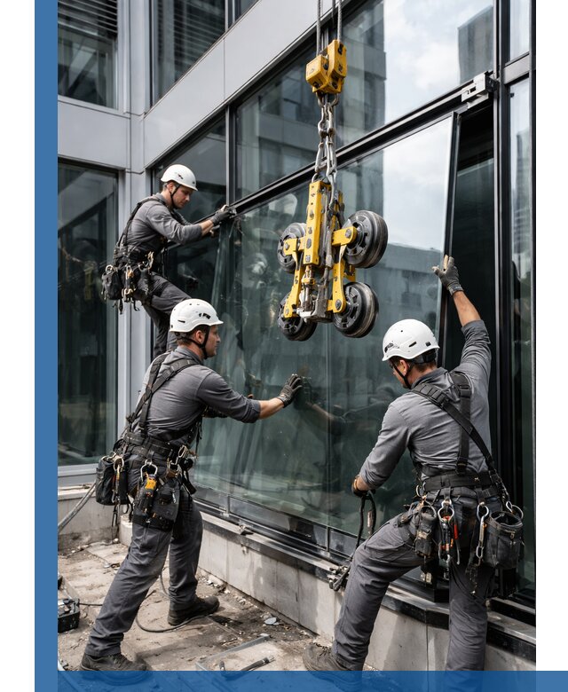 Структурное остекление фасадов в Краснокаменске монтаж и обслуживание