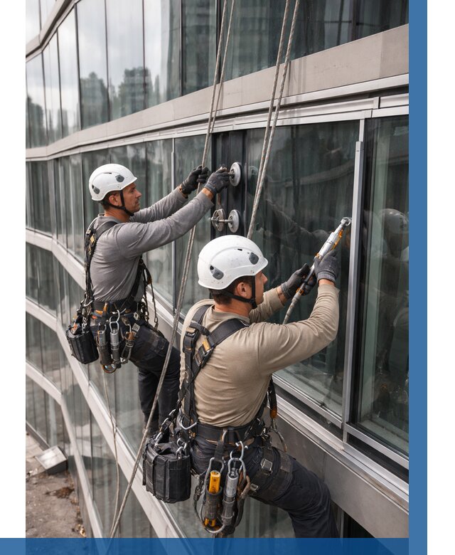 Радиусное остекление фасада в Краснокаменске от 12265 р. | ВЫСОТНИК-Ксн