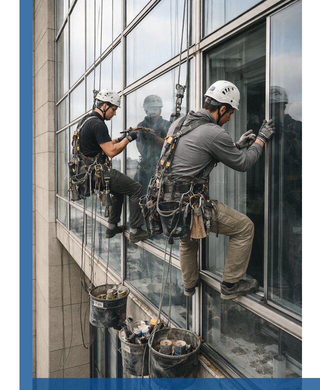 Ремонт витражных конструкций и фасадного остекления в Краснокаменске