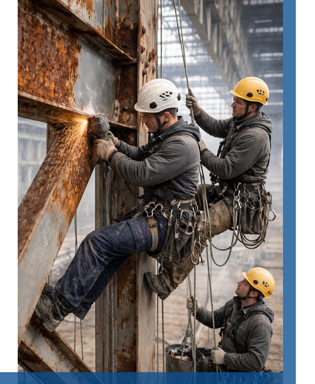 Зачистка металла от ржавчины в Краснокаменске от 358 р. | ВЫСОТНИК-Ксн