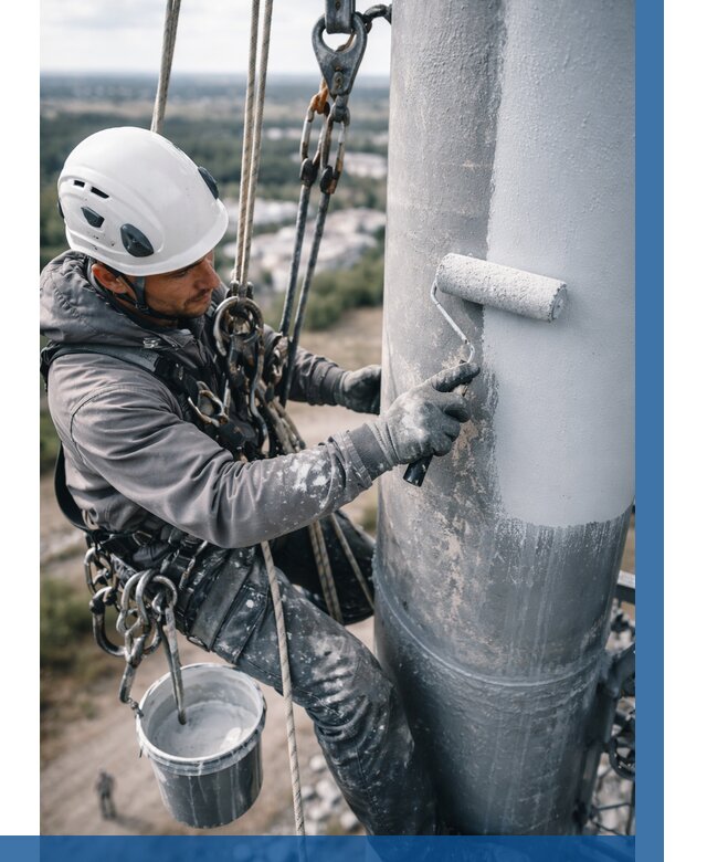 Покраска мачт связи под ключ в Краснокаменске от 869 р. | ВЫСОТНИК-Ксн