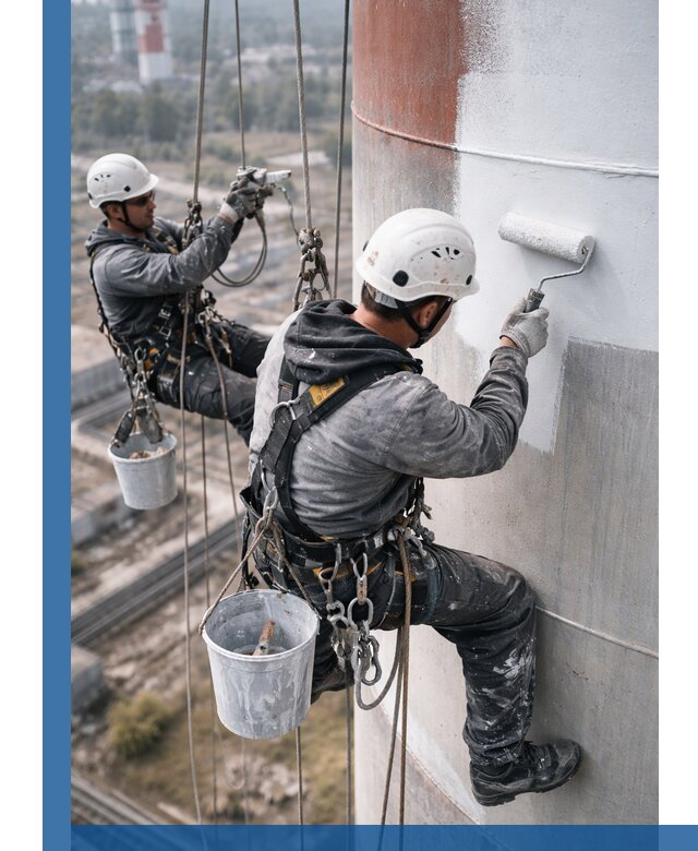 Покраска дымовых труб в Краснокаменске: антикоррозийная защита и восстановление