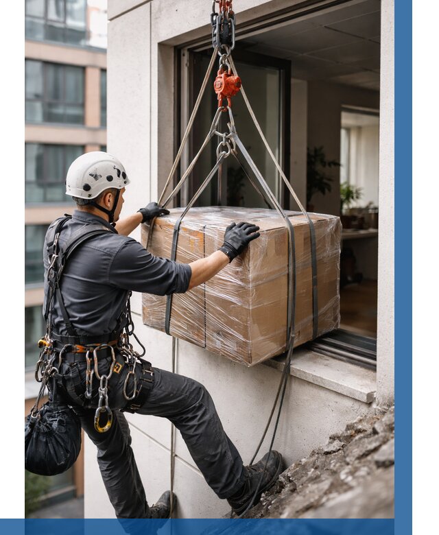 Подъем груза через окно в Краснокаменске от 4599 р. | ВЫСОТНИК-Ксн