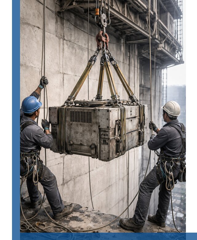 Такелажные работы на высоте, подъем и монтаж грузов в Краснокаменске